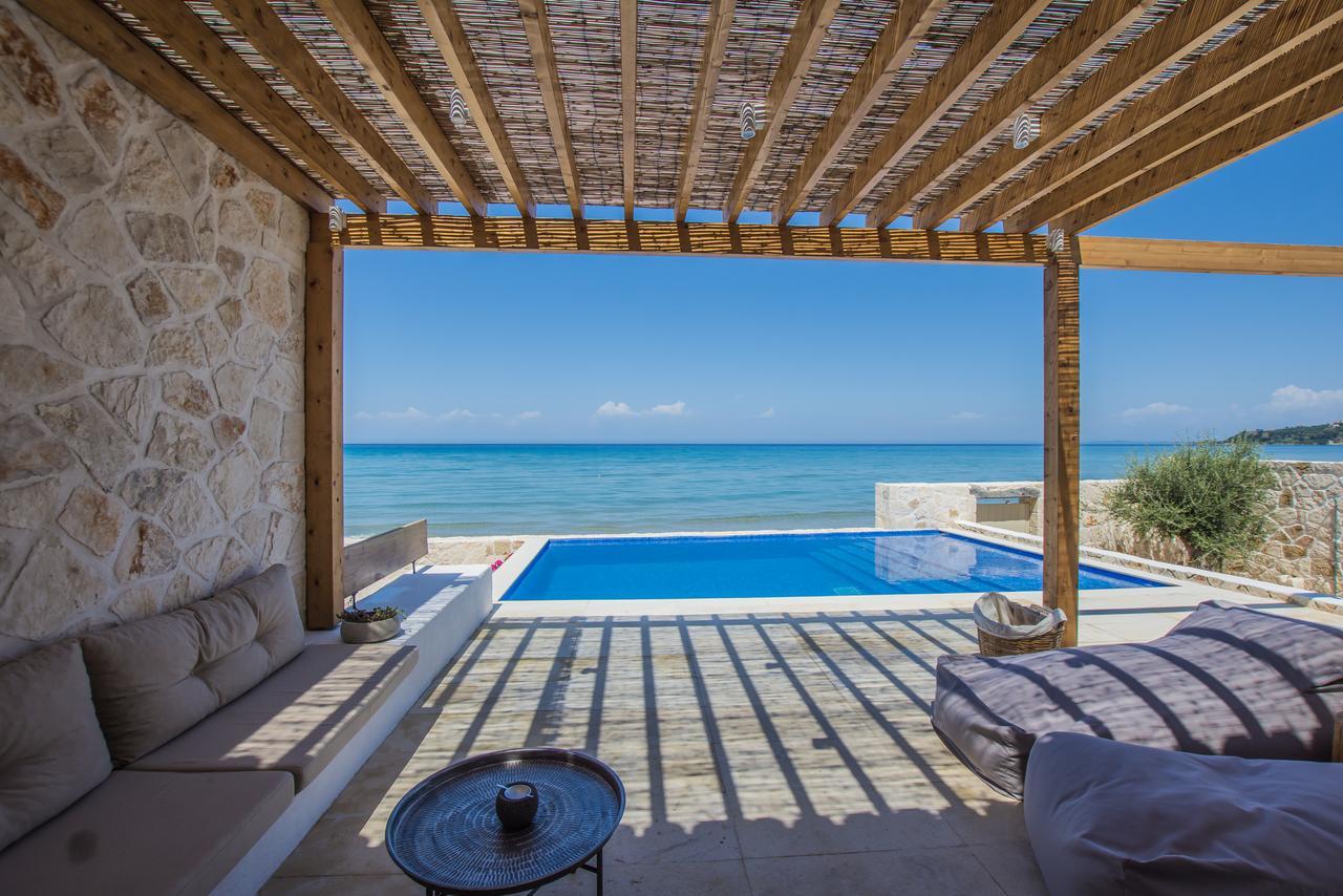 Niova Villa - Seafront, Private Pool And Ionian Sea Views, By Zantewize Alykes  Extérieur photo